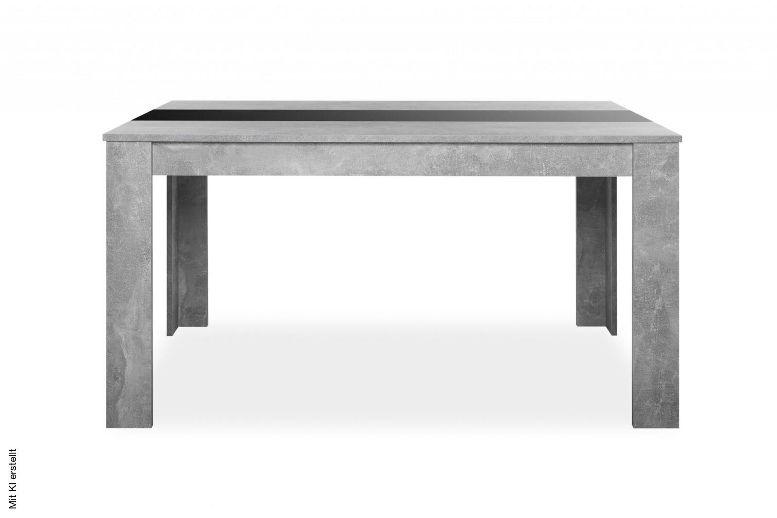 Esstisch Niklas Beton Optik B/H/T: ca. 138x74x80 cm