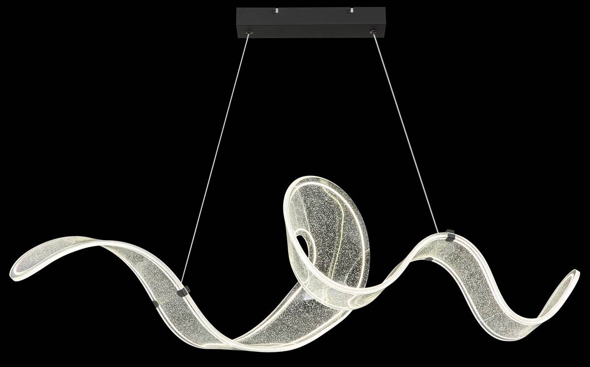 GLOBO LED-Pendelleuchte TAPIA schwarz Acryl Metall B/H/T: ca. 39x120x118 cm 1 Brennstellen