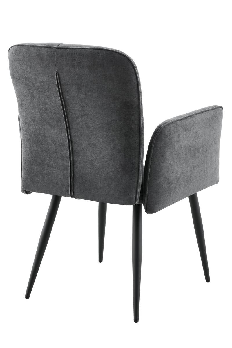 Armlehnstuhl Marla anthrazit Webstoff B/H/T: ca. 60x89x62 cm