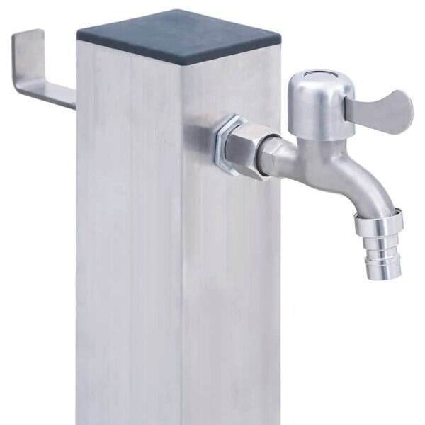vidaXL Wassersäule silber