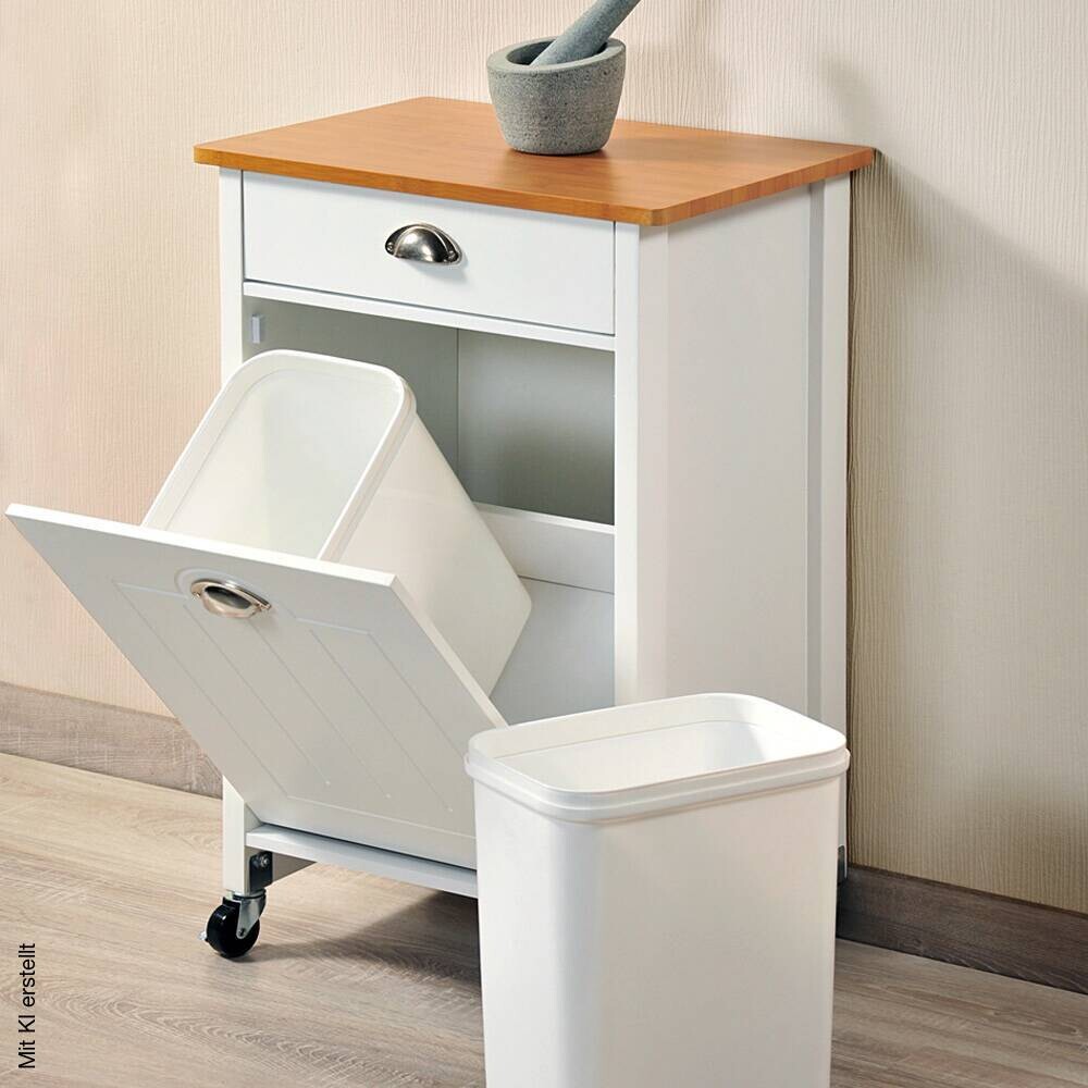 Kesper Küchenwagen weiß Spanplatte B/H/T: ca. 50x79x37 cm
