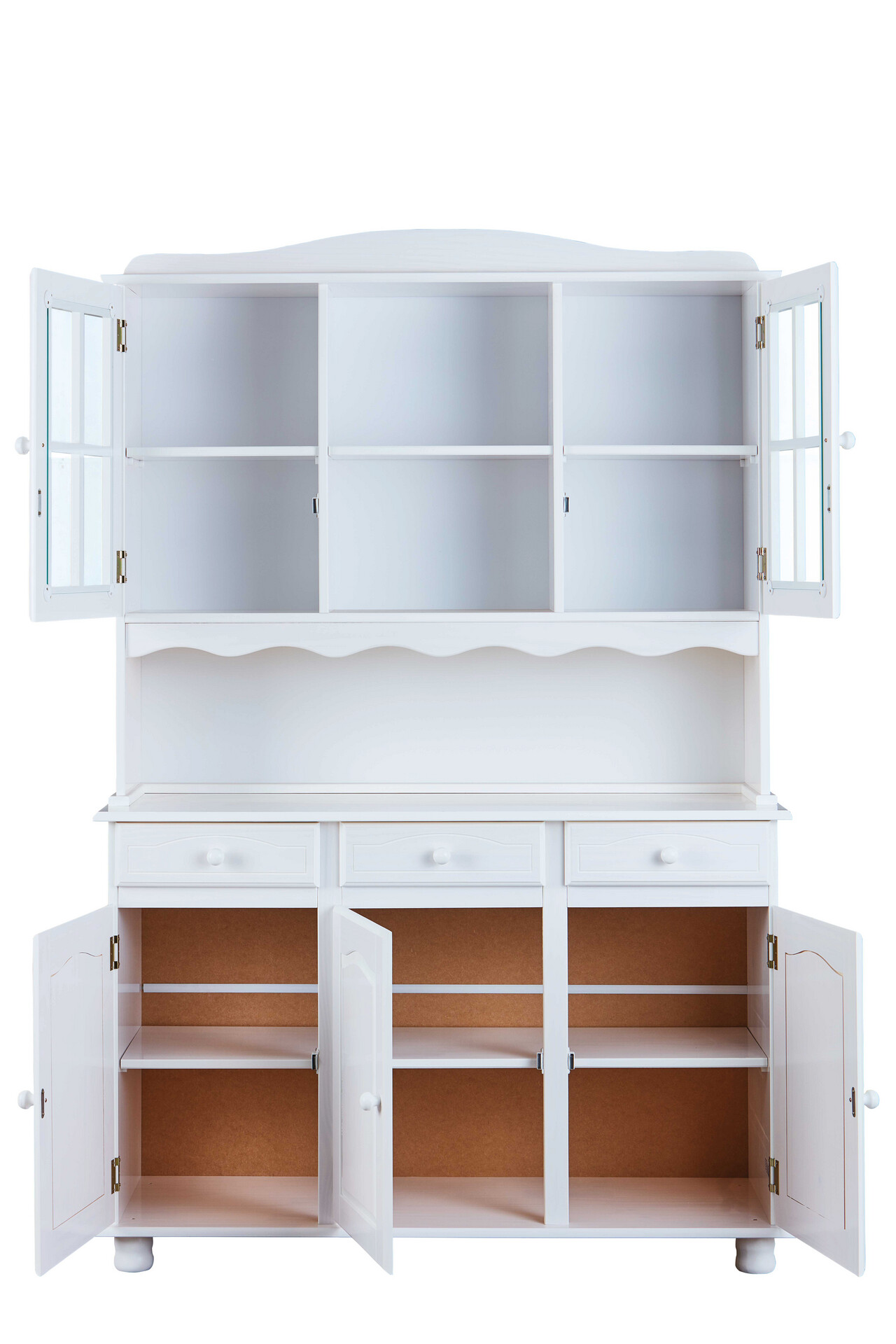 Buffet Siena weiß lackiert Kiefer B/H/T: ca. 130x198x43 cm