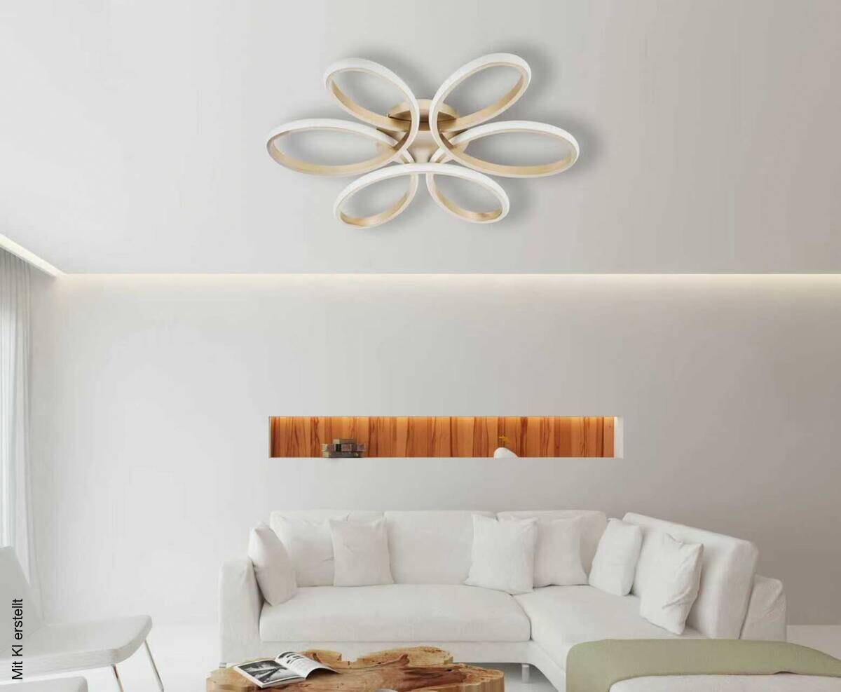 POCOline LED-Deckenleuchte Inga B/H/D: ca. 60x8x60 cm