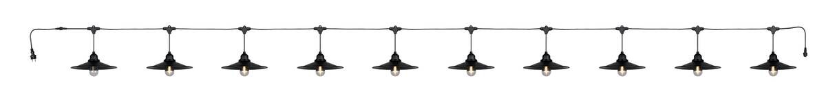Solarlichterkette mattschwarz B: ca. 65 cm
