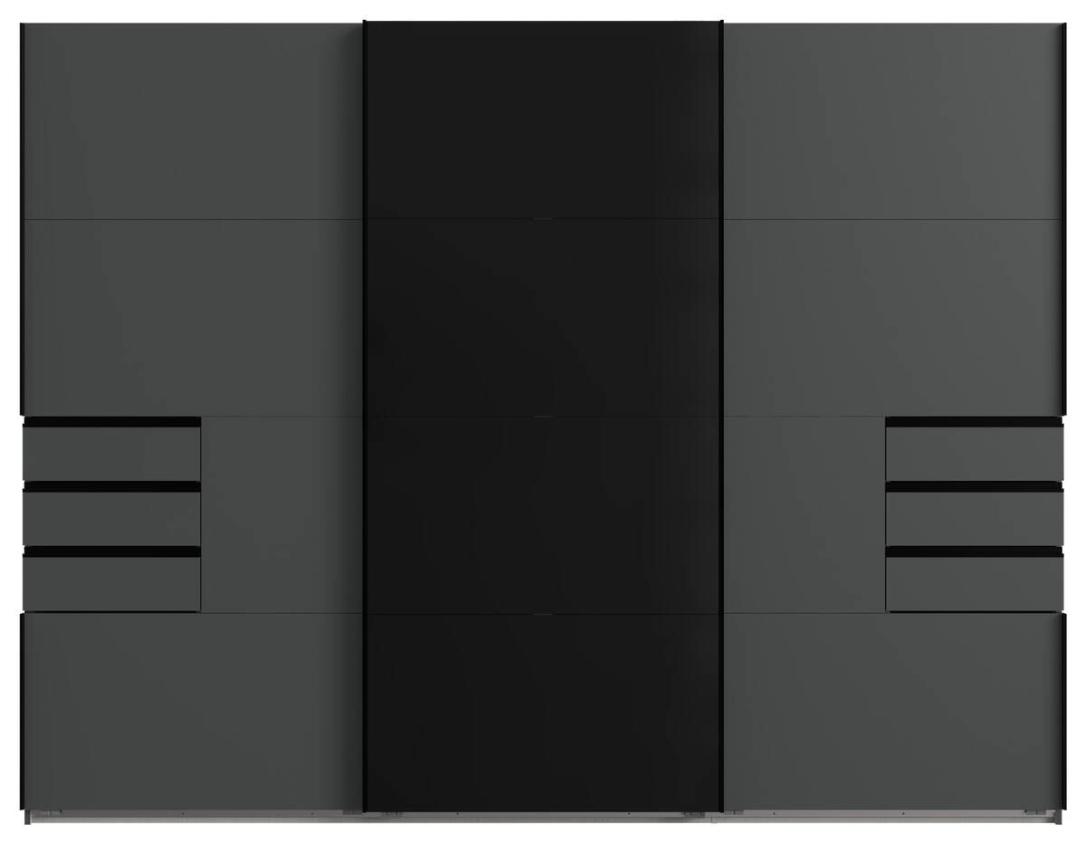 Schwebetürenschrank Saigon Graphit B/H/T: ca. 270x210x64 cm
