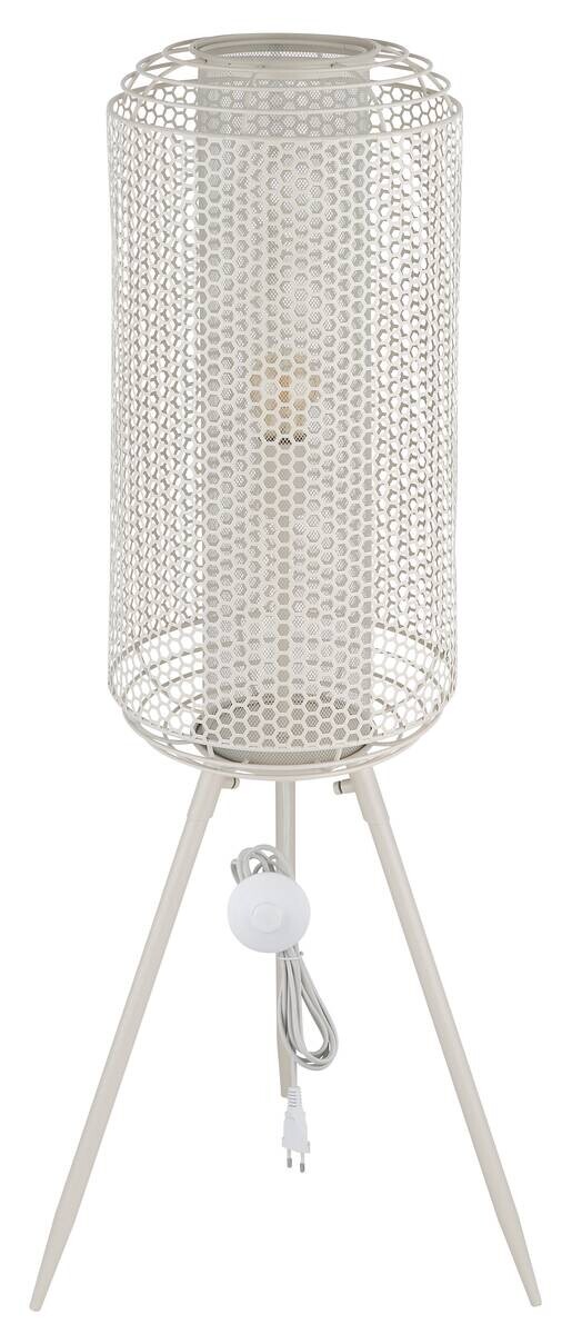 GLOBO Stehlampe creme Metall H/D: ca. 110x30 cm E27 1 Brennstellen