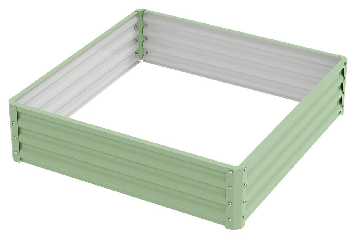 Outsunny Hochbeet grün Stahl B/H/L: ca. 120x30x120 cm