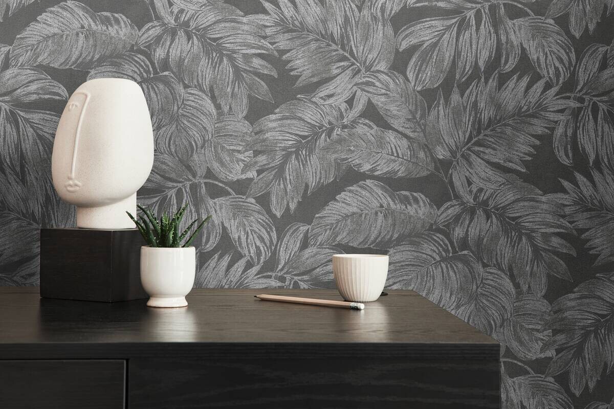 A.S.Creation Vliestapete grau silber B/H/D: ca. 53x1005x10,2 cm