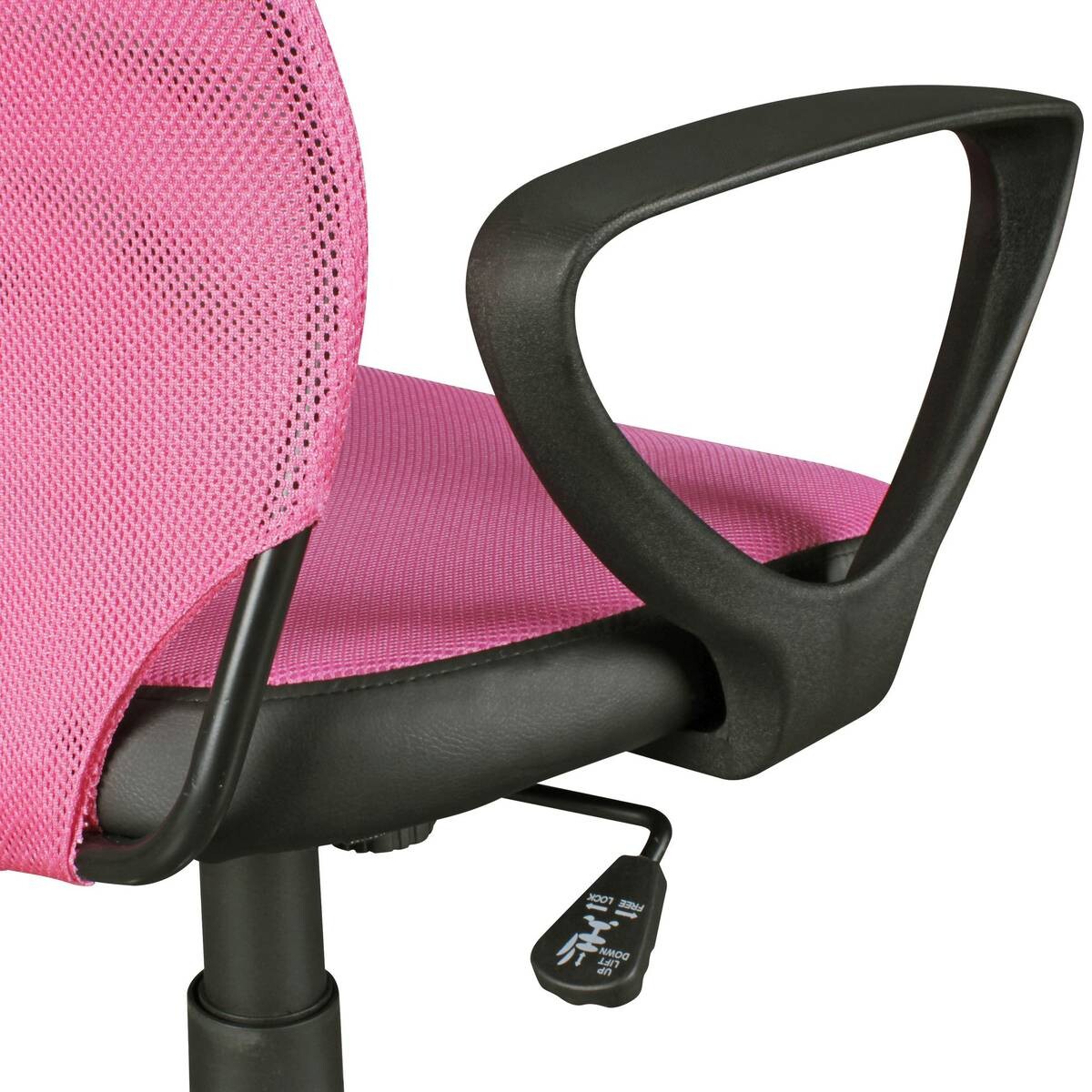 Drehstuhl pink Stoff