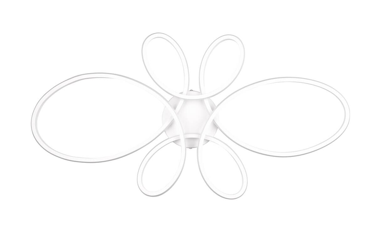 Trio LED-Deckenleuchte Fly weiß Metall B/H/L: ca. 7,5x45,5x83 cm