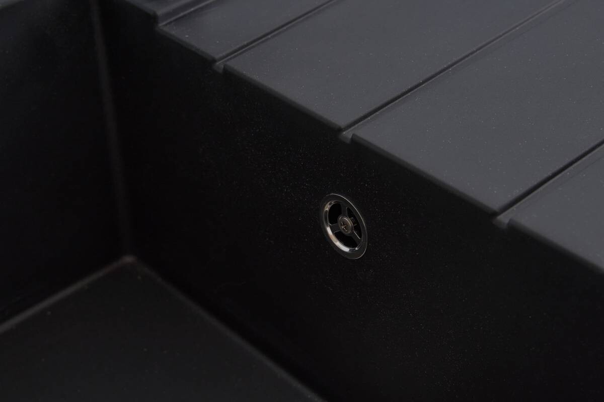 Respekta Einbauspüle Houston 80 x 50 S schwarz Mineralite B/H/T: ca. 80x21x50 cm