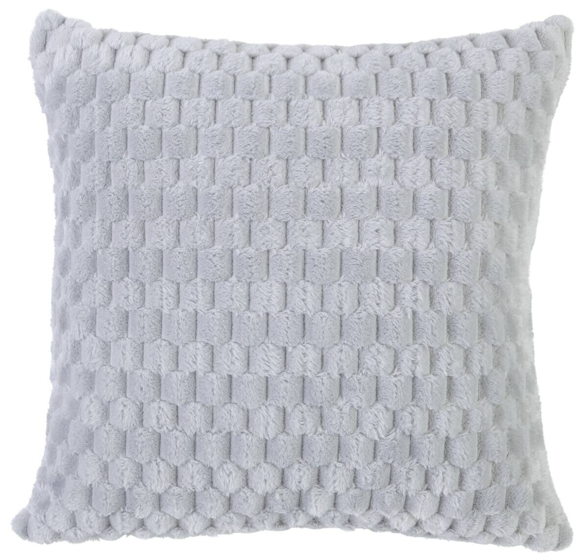 POCOline Dekokissen Wabe silber 100% Polyester B/L: ca. 45x45 cm