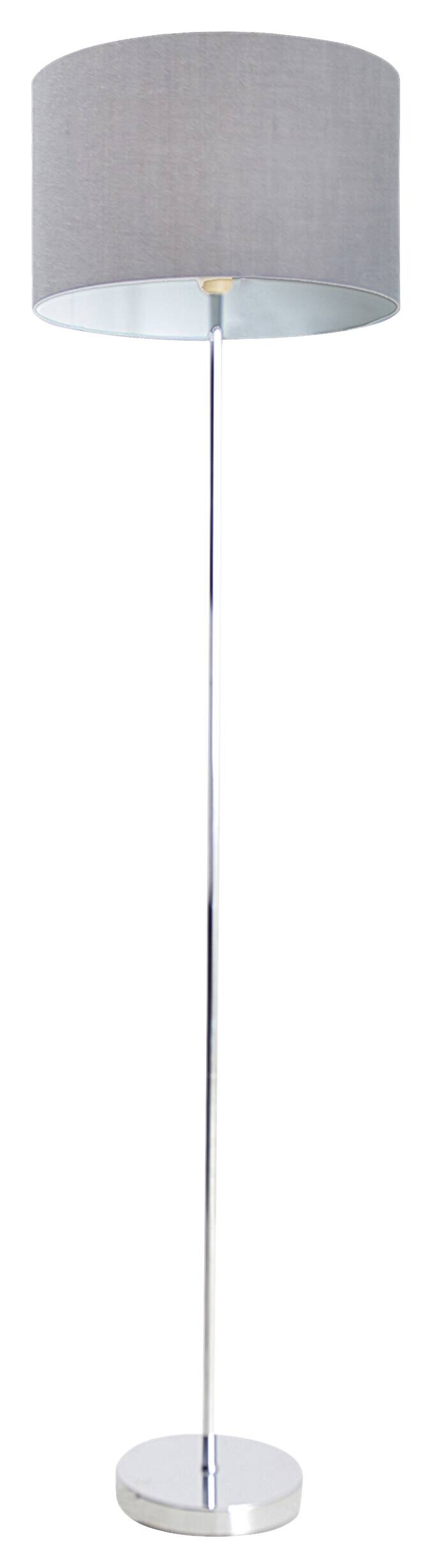 Näve Leuchten Stehlampe 2051216 grau Metall Textil B/H/T: ca. 34,5x160x34,5 cm 1 Brennstellen