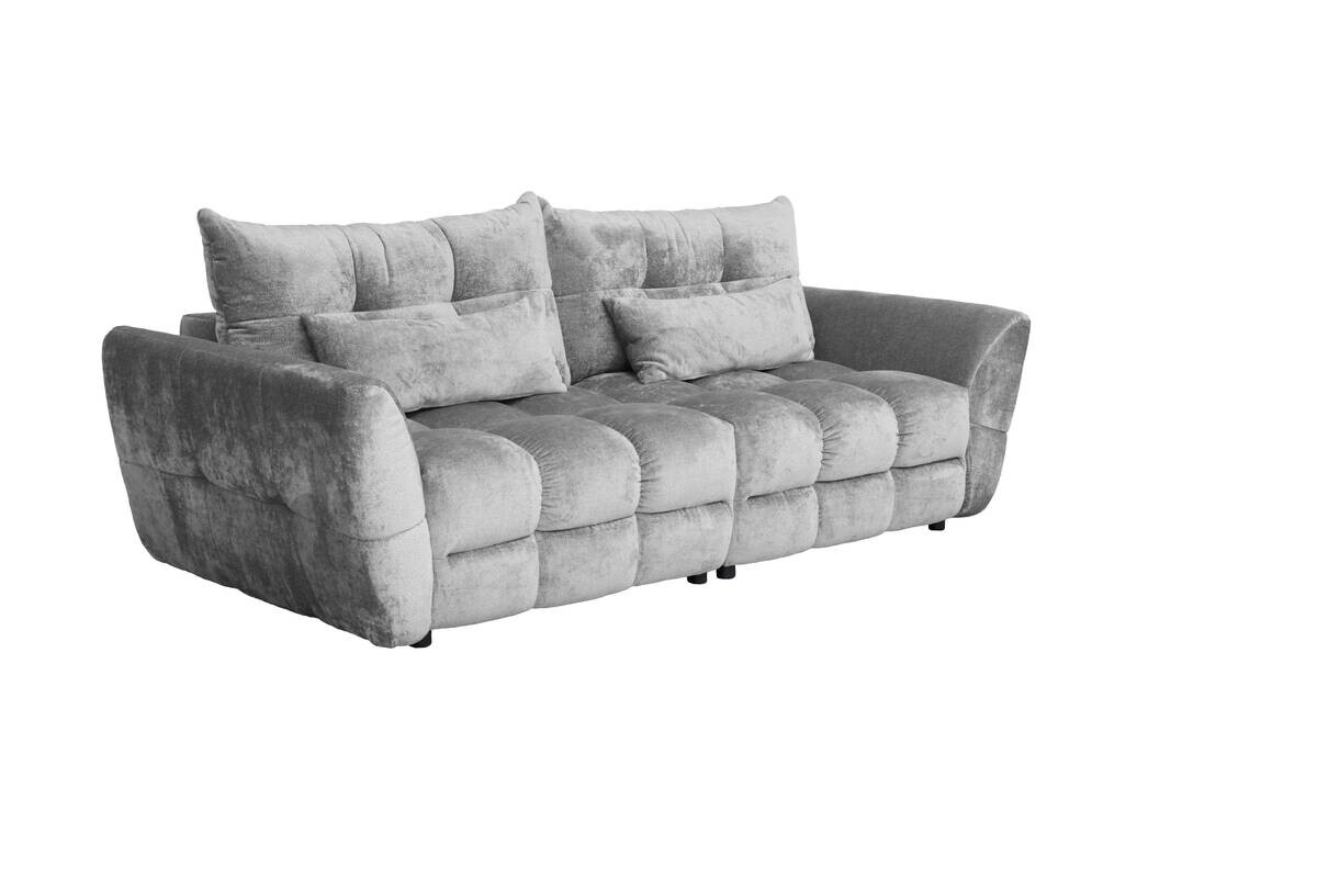 Big Sofa Moma hellgrau Microfaser B/H/T: ca. 250x97x120 cm