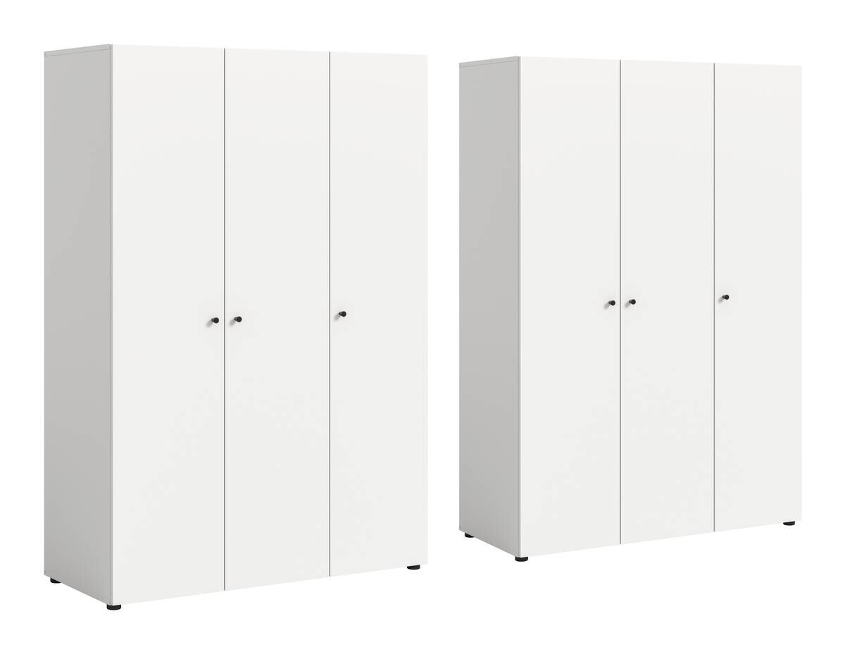 Kleiderschrank DARWIN weiß B/H/T: ca. 240x176x51 cm