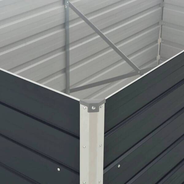 Hochbeet anthrazit Metall B/H/L: ca. 80x45x160 cm