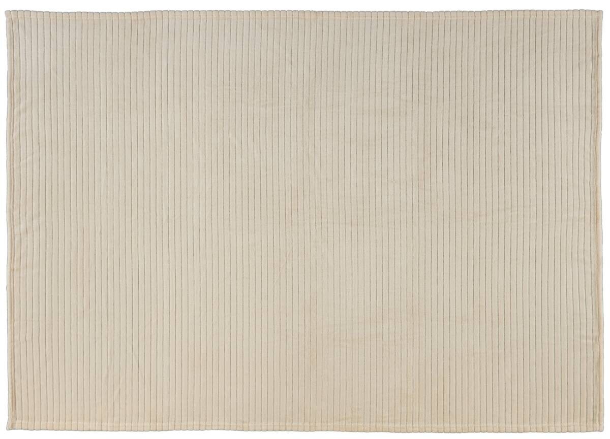 Flanelldecke offwhite Polyester B/L: ca. 140x190 cm