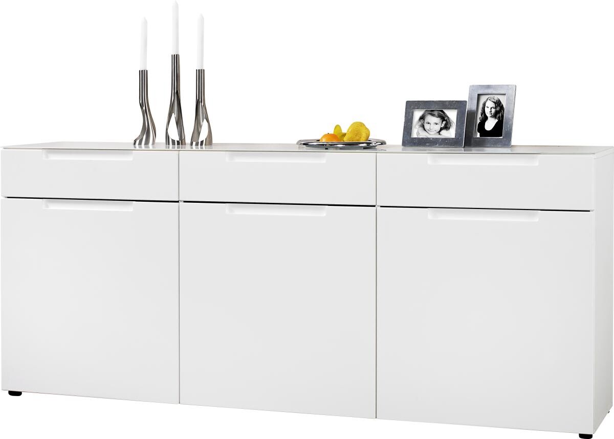 Sideboard Mailand weiß Hochglanz B/H/T: ca. 192x83x40 cm | weiß | 192,00/83,00/40,00 cm