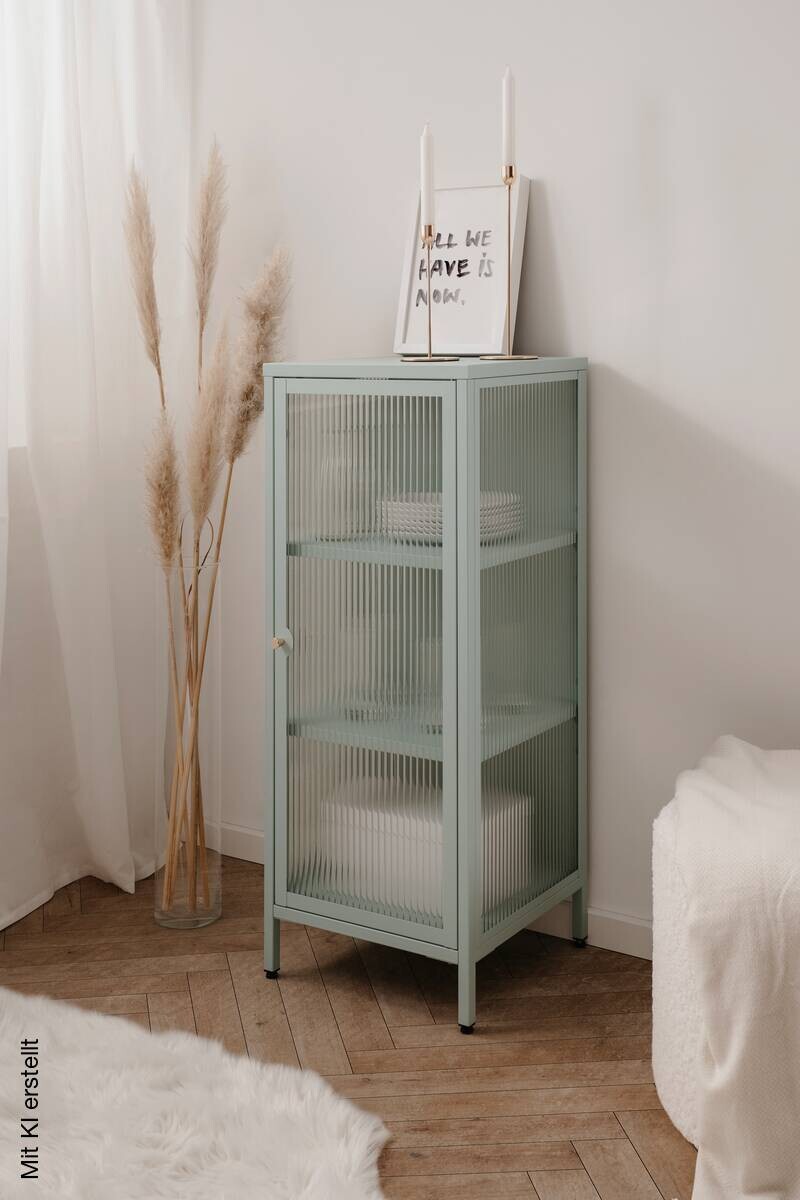 Vitrine Milton mint B/H/T: ca. 40x102x40 cm