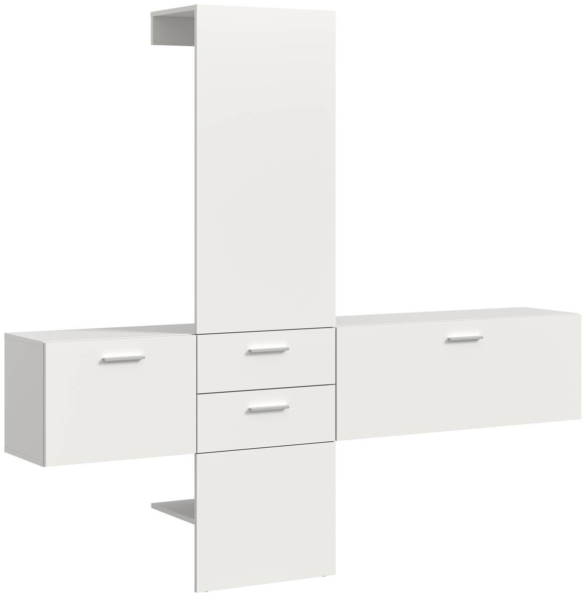 Garderobe VAGA weiß B/H/T: ca. 208x190x36 cm