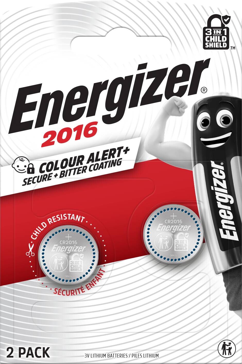 Energizer Knopfzelle Lithium CR2016 2er Pack