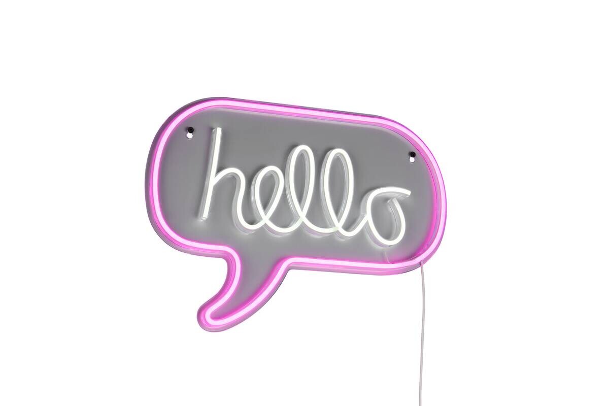 Reality LED-Wandleuchte Hello B/L: ca. 43x31 cm