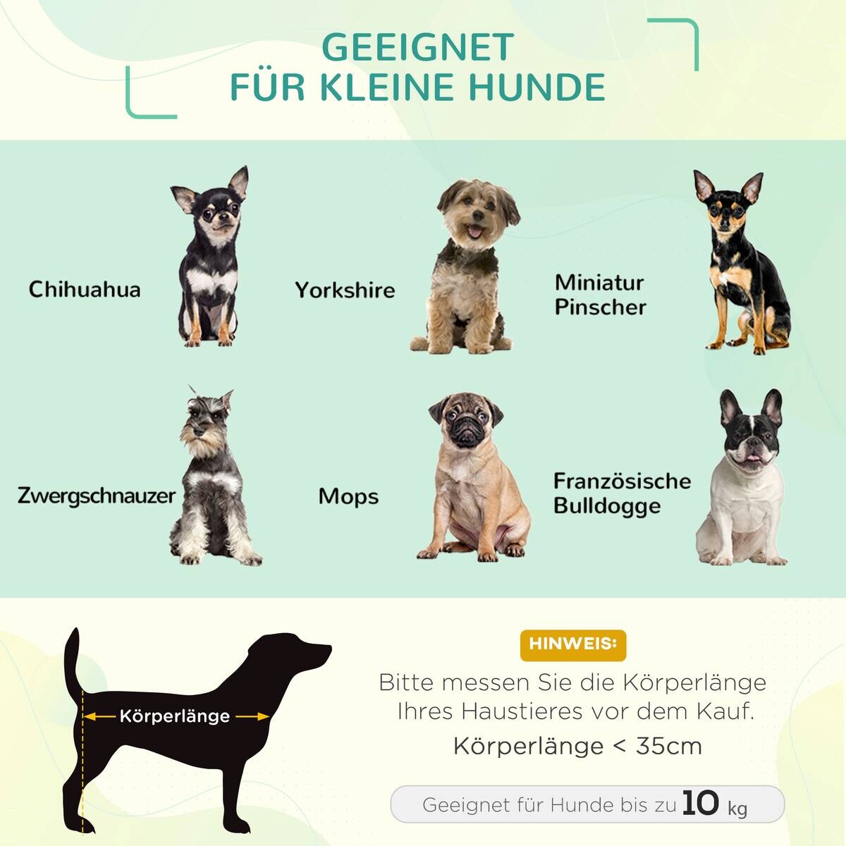 PawHut Hunde-Zubehör schwarz Polyester B/H/L: ca. 46x61x62 cm