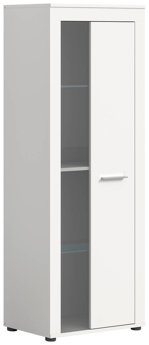 Vitrine Jam weiß B/H/T: ca. 60x159x35 cm