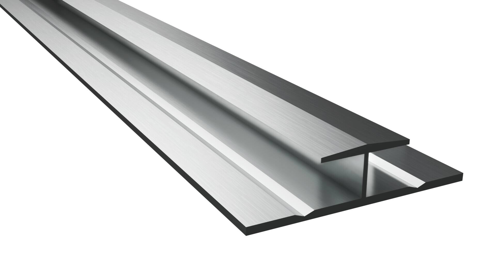 Zwischenschiene silber B/H/L: ca. 3x0,8x120 cm
