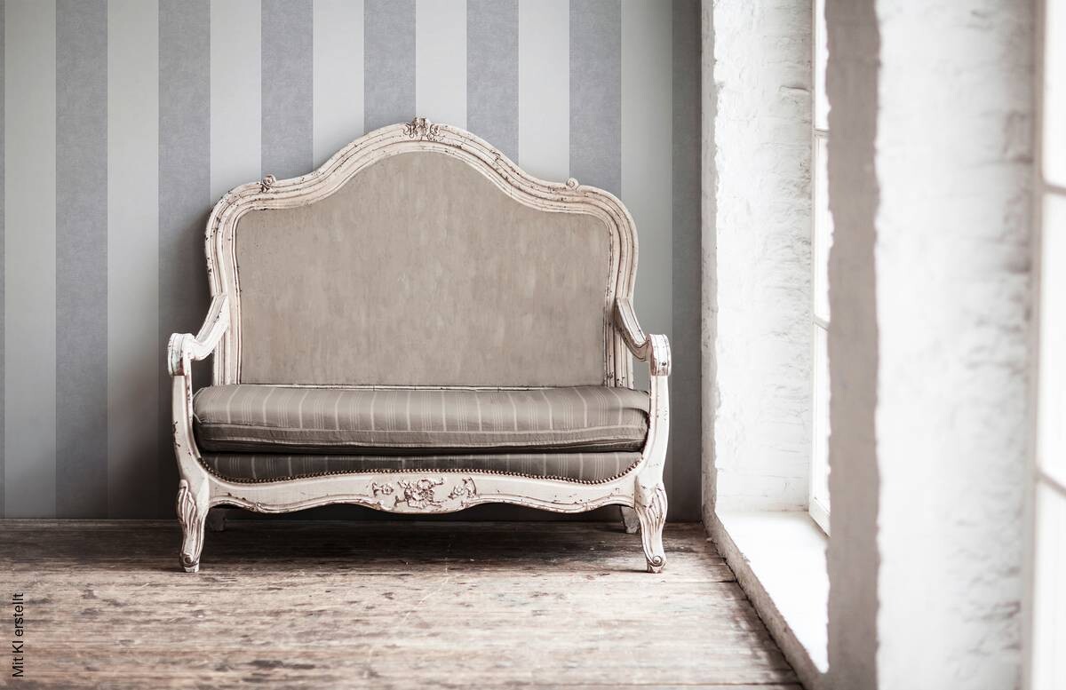 A.S.Creation Vliestapete Memory 3 Streifen grau B/L: ca. 53x1005 cm