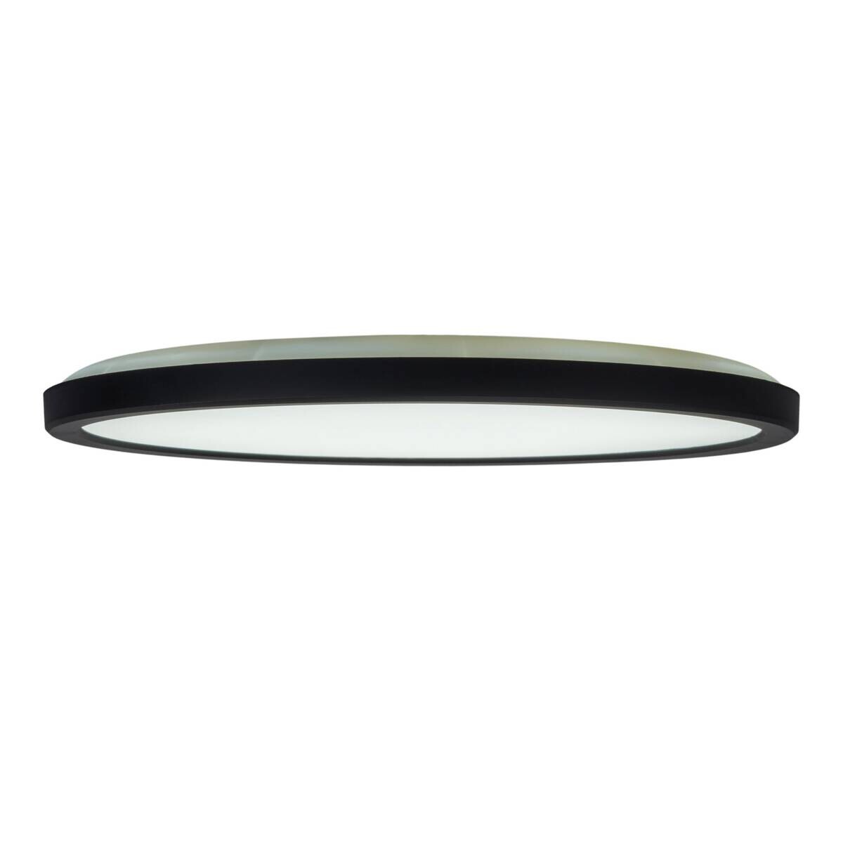 Näve Leuchten Deckenleuchte schwarz Kunststoff B/H/L: ca. 54x3x54 cm 1 Brennstellen