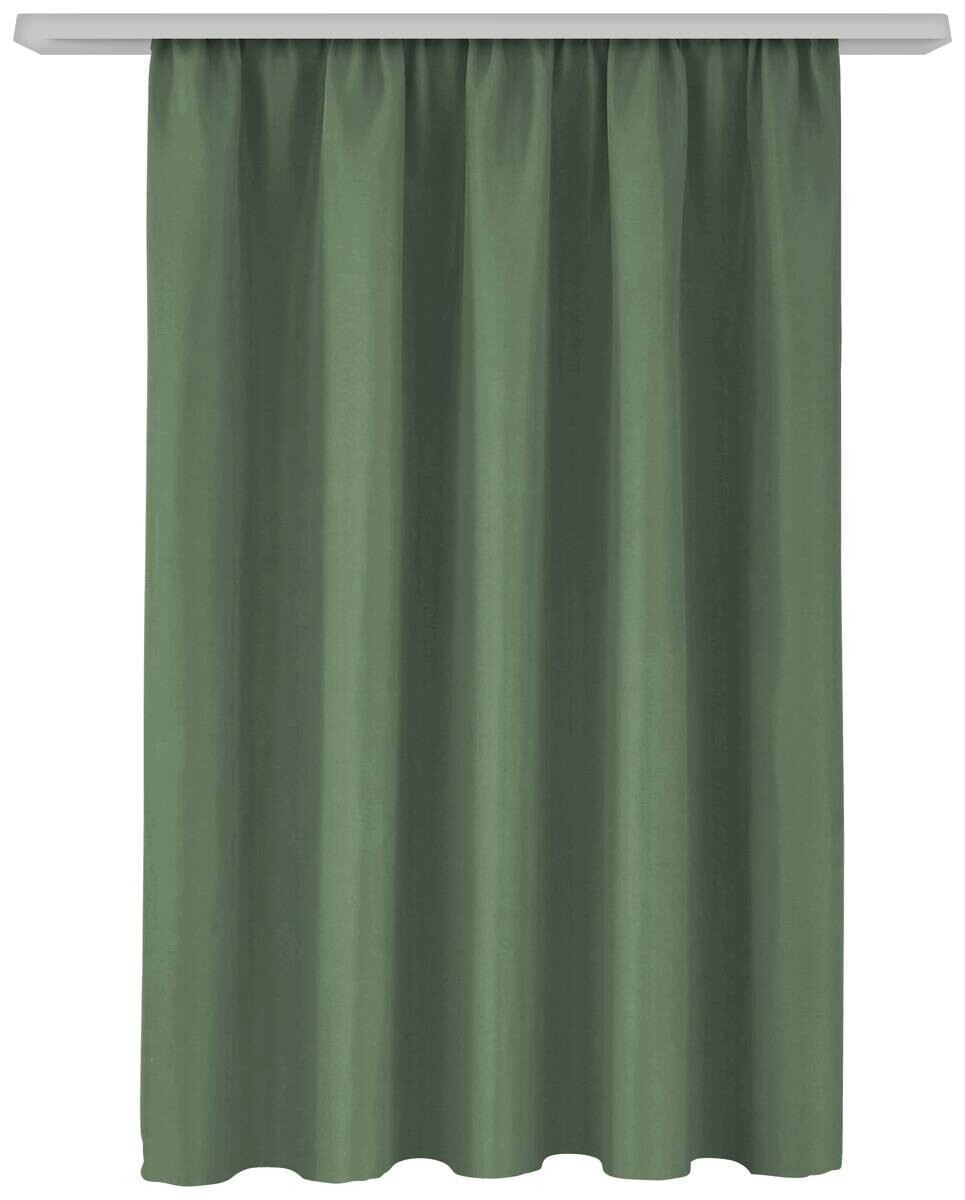 Verdunklungsvorhang Linus grün 100% Polyester B/L: ca. 140x145 cm
