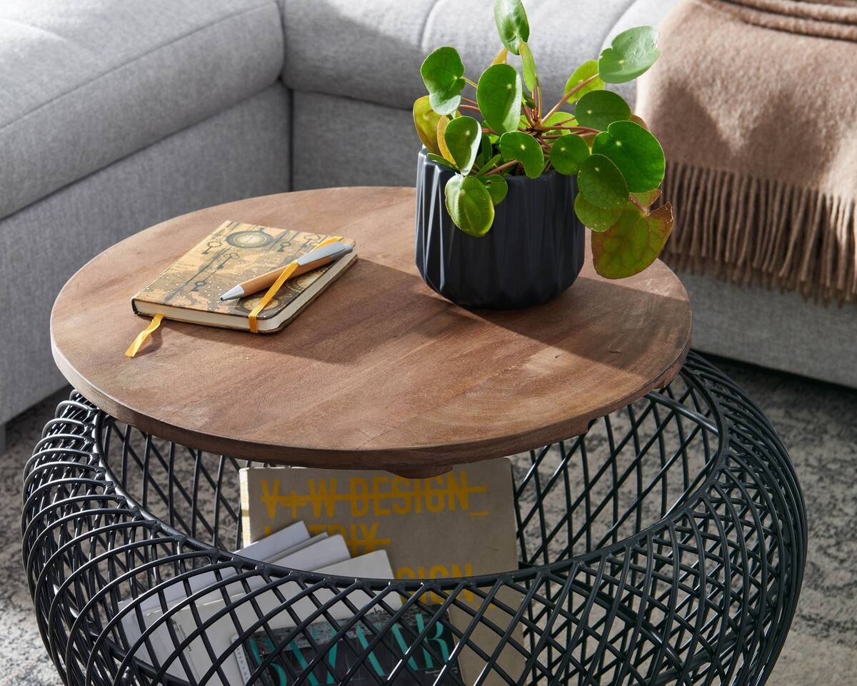 Couchtisch schwarz B/H/T: ca. 60x45x60 cm