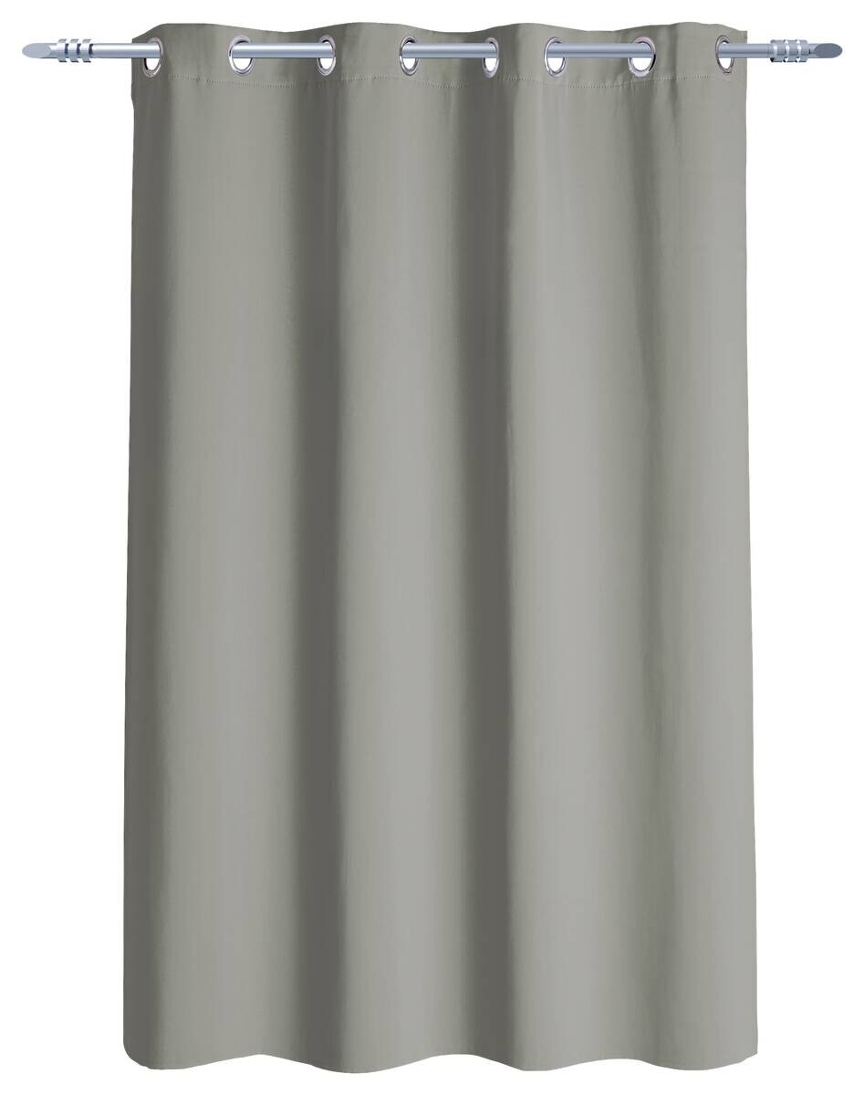 Ösenvorhang Verona silber 100% Polyester B/L: ca. 140x145 cm