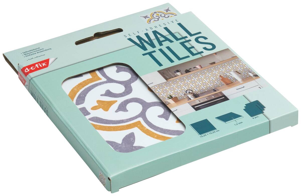 d-c-fix Wandfliese selbstklebend gold B/L: ca. 15,25x15,25 cm