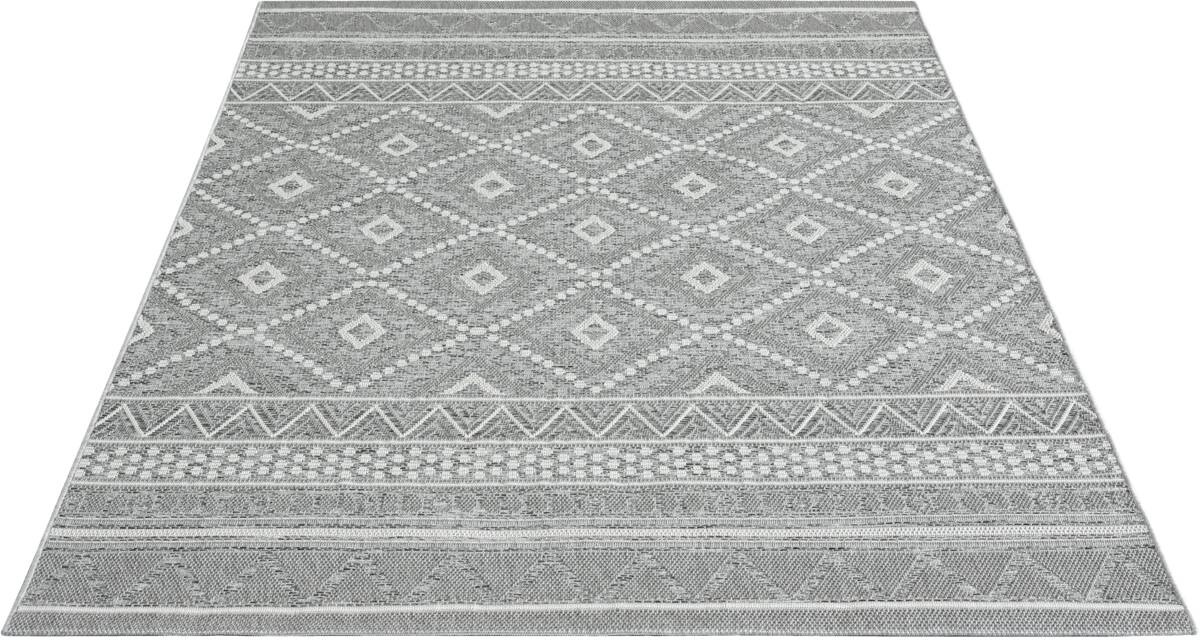 Merinos Teppich Ottowa grau B/L: ca. 140x200 cm