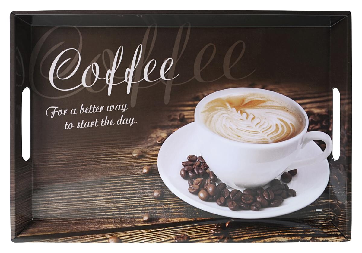 Kesper Tablett braun Melamin B/H/L: ca. 35x4,5x50 cm