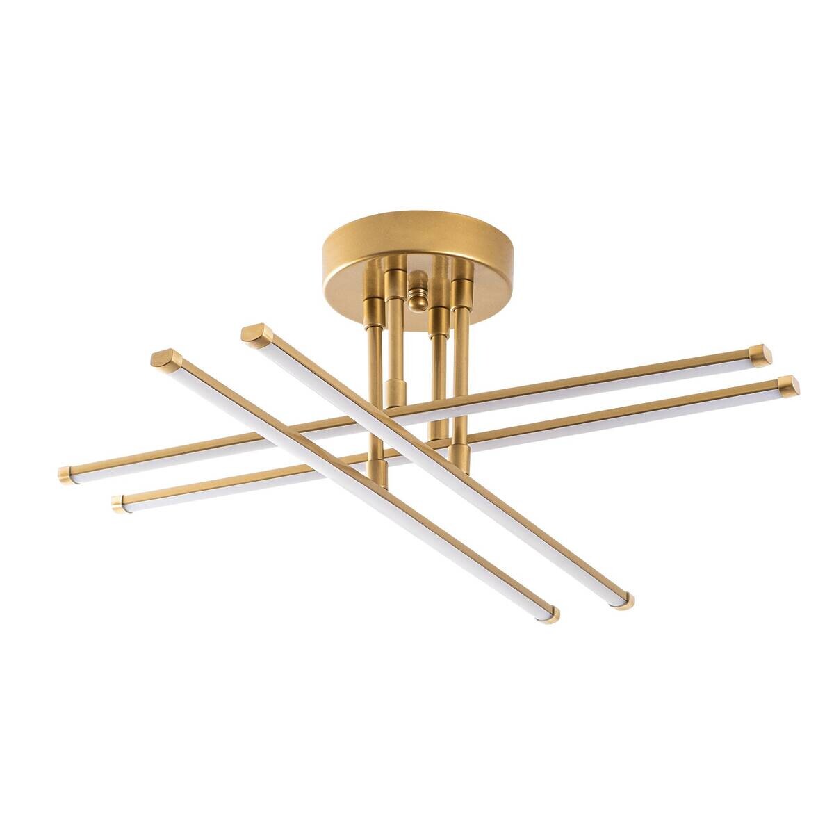 Opviq LED-Deckenleuchte gold B/H/T: ca. 61x22x61 cm