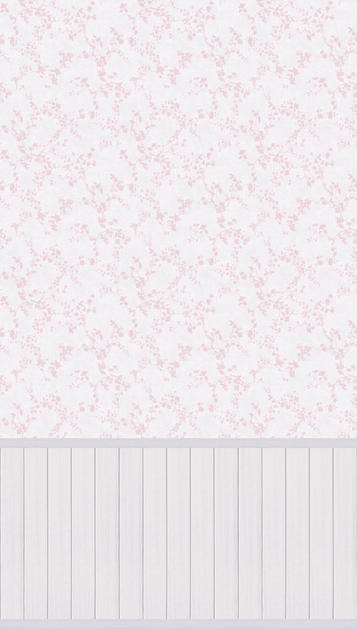 Livingwalls Fototapete Floral rosa creme B/L: ca. 280x159 cm