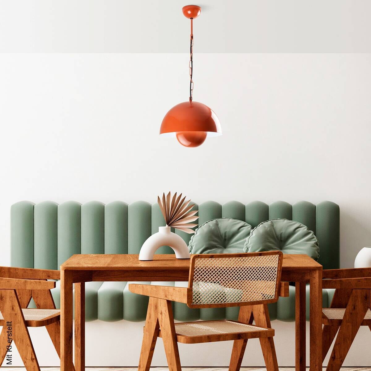 Opviq Pendelleuchte orange Metall B/H/T/L/D: ca. 30x70x30x30x30 cm E27 1 Brennstellen
