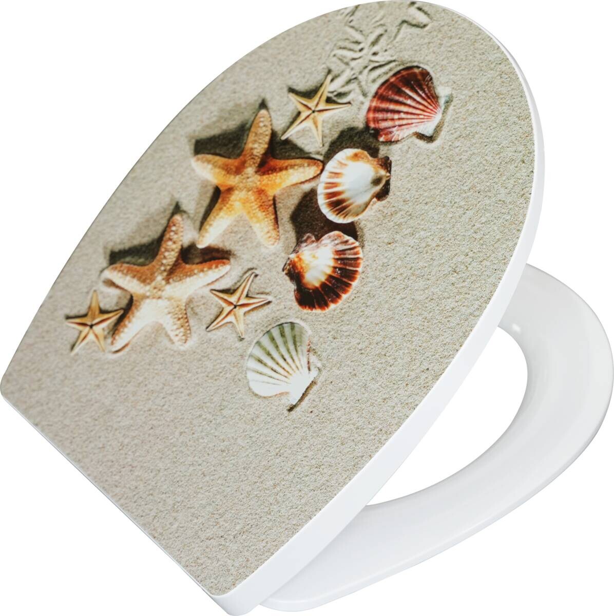 POCOline WC-Sitz Muscheln sand Thermoplast