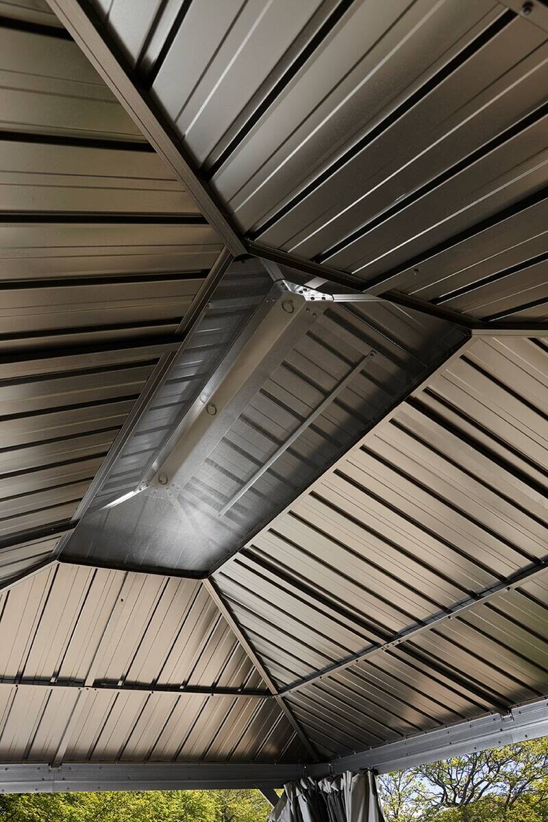 Sojag Pavillon Messina anthrazit Metall B/H/L: ca. 363x292x298 cm