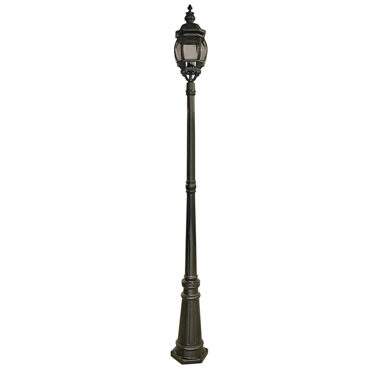 Außenleuchte klar schwarz B/H/L: ca. 26x221x26 cm