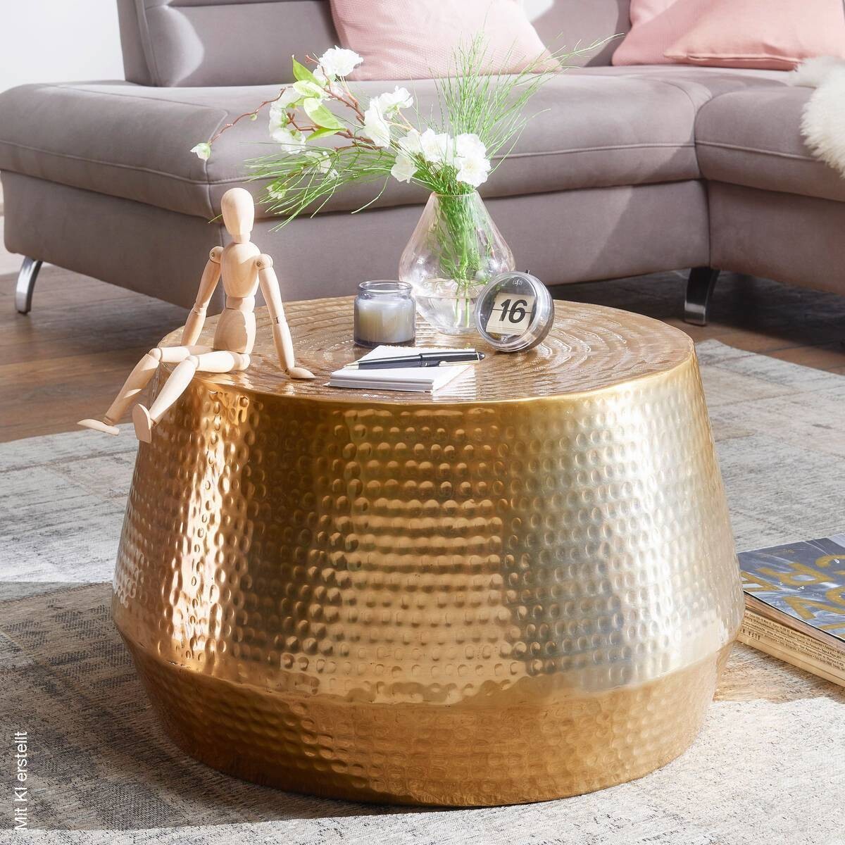 Couchtisch gold B/H/T: ca. 0x36x0 cm