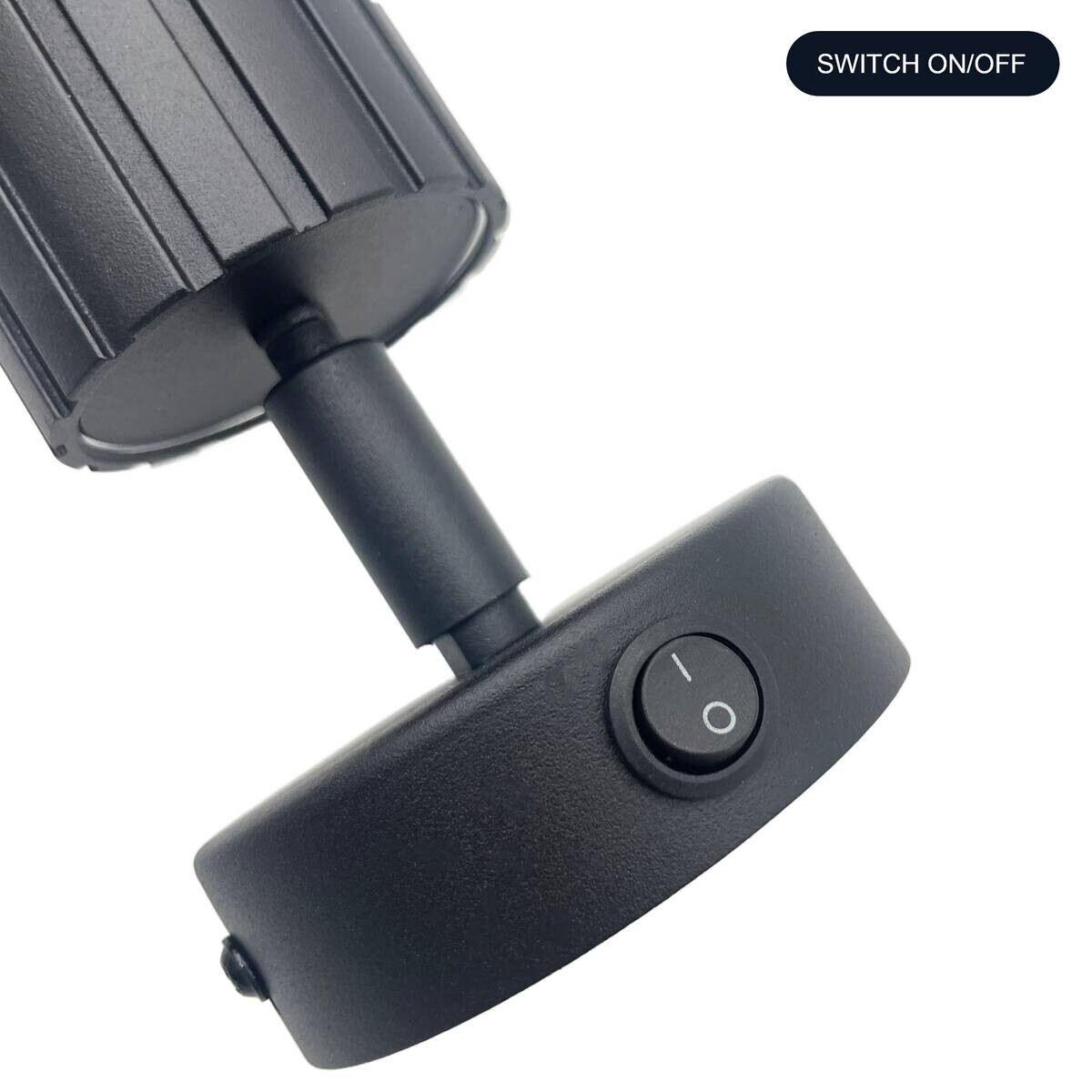 Lamkur Wandleuchte Prisma schwarz Stahl B/H/L: ca. 8x16x8 cm GU10 1 Brennstellen