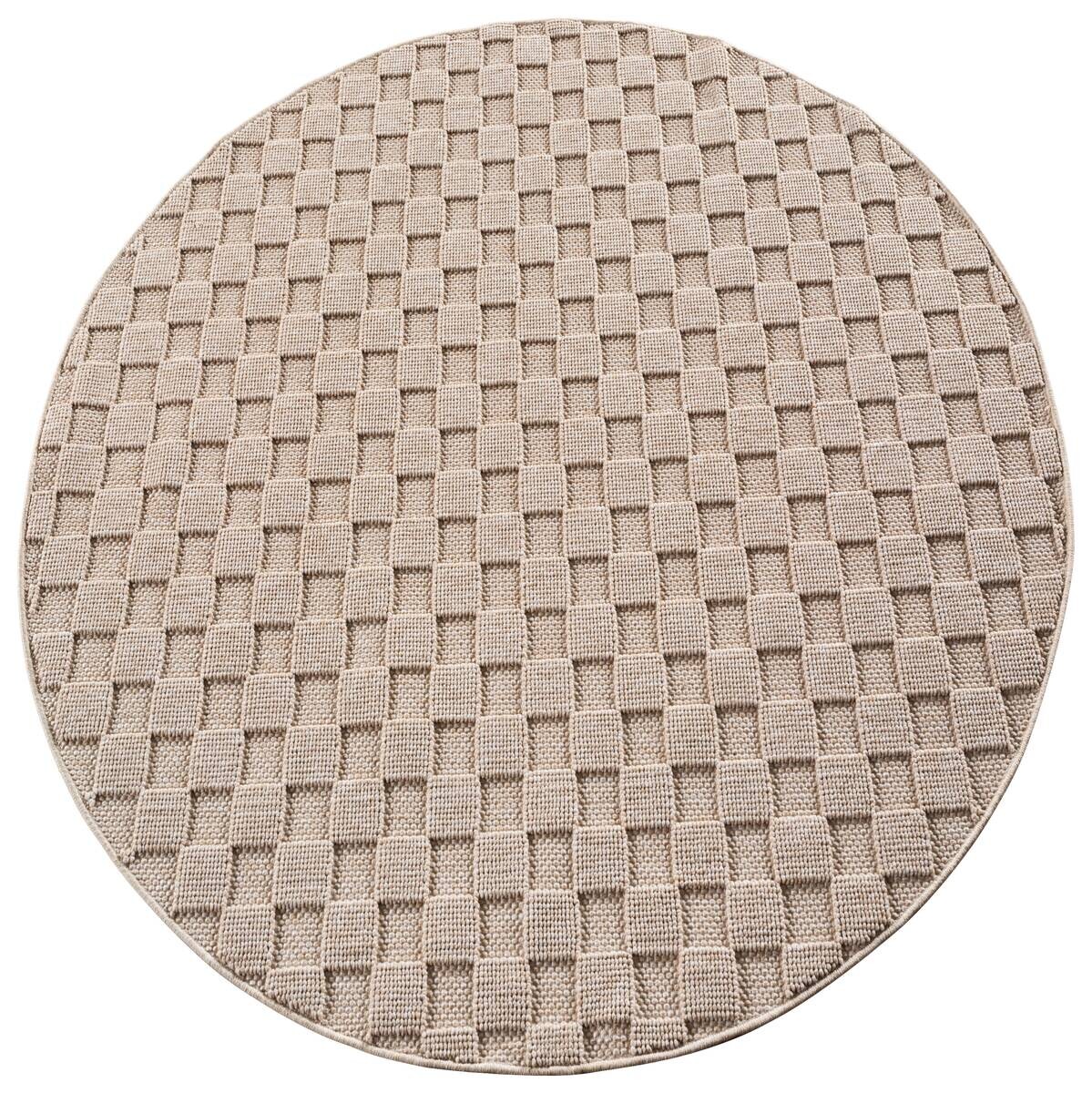 Ayyildiz Kurzflorteppich HELIX beige B/H/L: ca. 200x0,7x200 cm