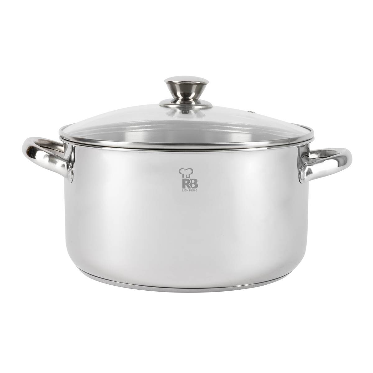 RENBERG Topfset Luca silber Edelstahl 18 tlg.