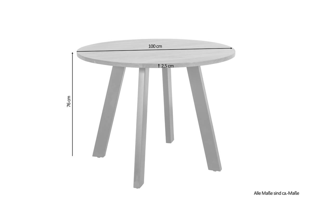 Tisch TARA H/D: ca. 76x100 cm