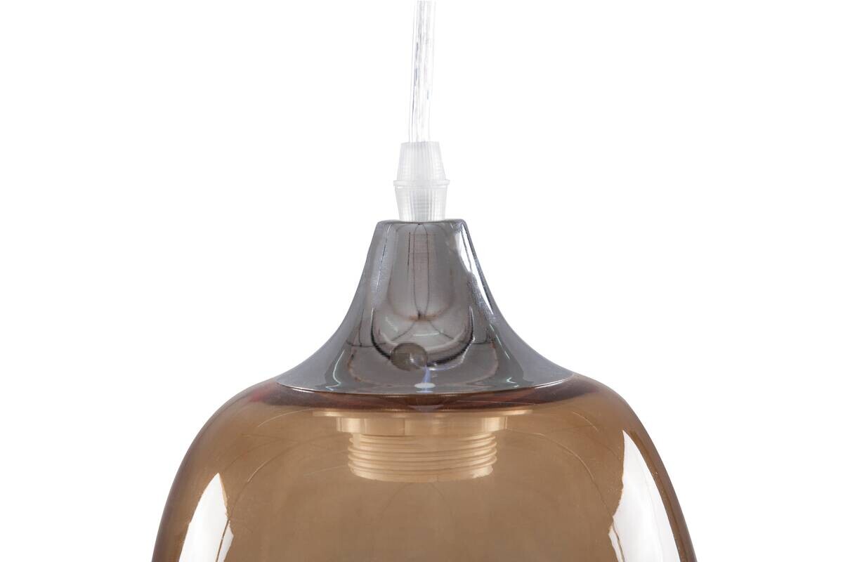Kayoom Pendelleuchte gelb Eisen Glas B/H/L: ca. 17x36,5x17 cm E27 1 Brennstellen