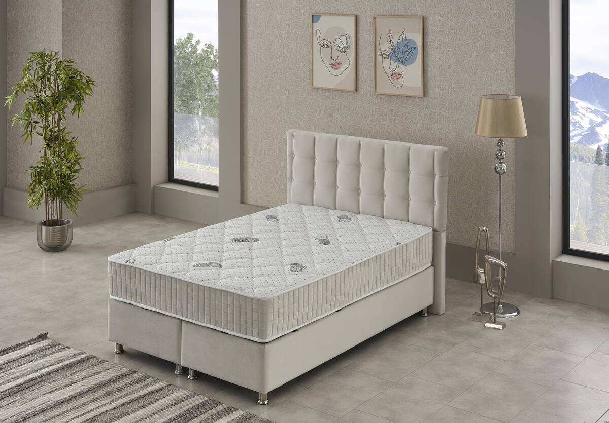 Polsterbett Etna creme Liegefläche B/L: ca. 1440x200 cm